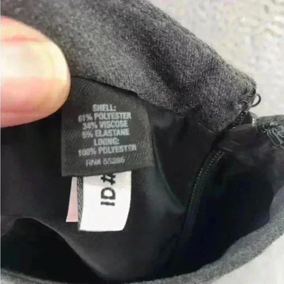 Express Skirt Womens Gray Pencil Mini Stretch Paneled Straight Career Office - Picture 6 of 7